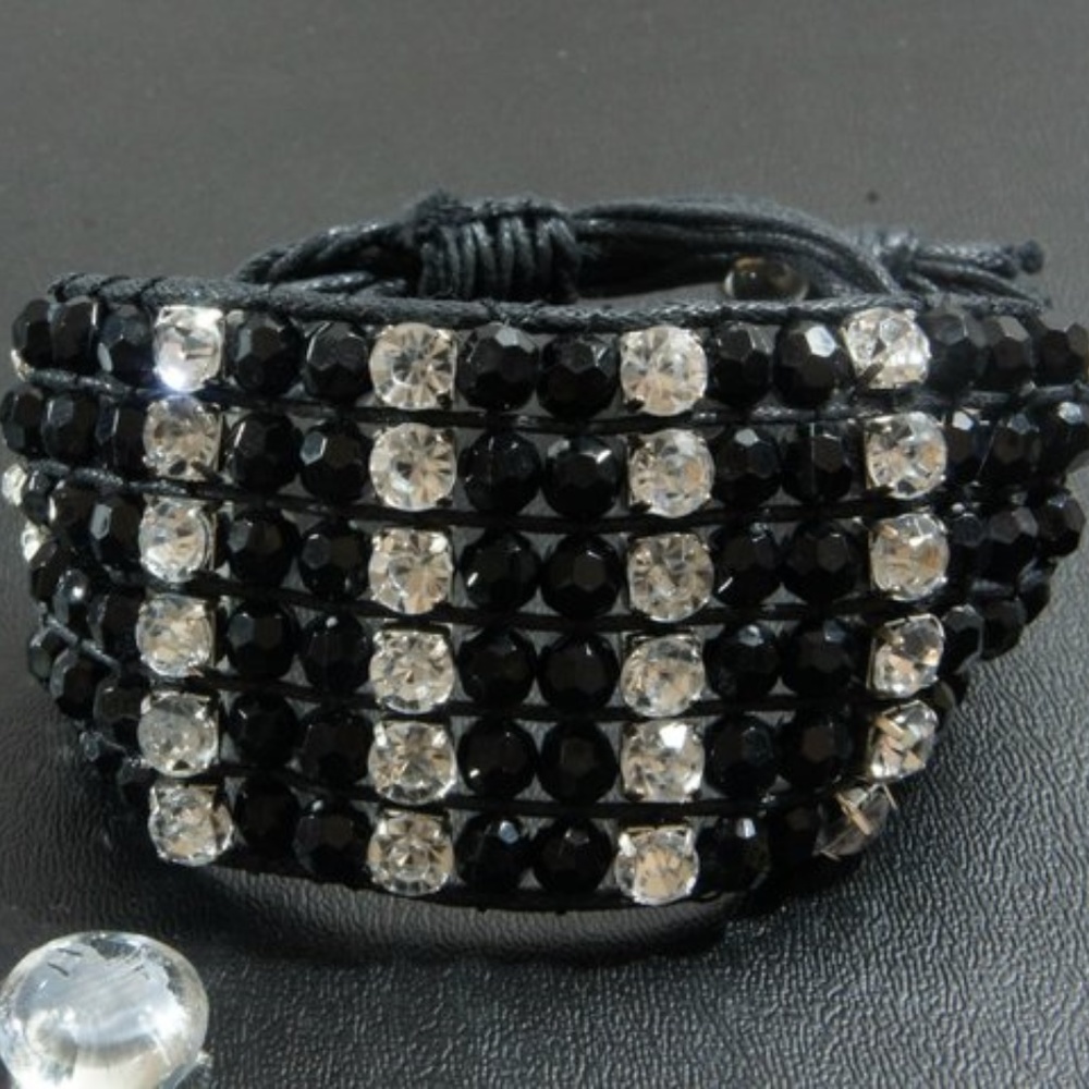 NWT Black Rope Drawstring Bracelet